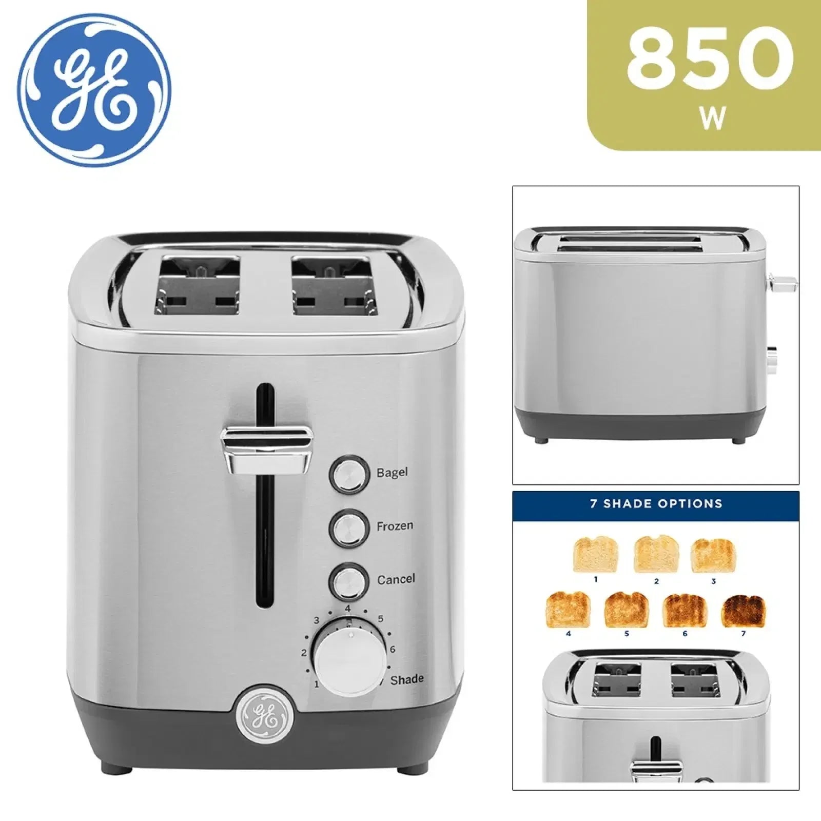 General Electric GE Toaster - 2 Slices - Tashqila General Electric GE Toaster - 2 Slices - Tashqila